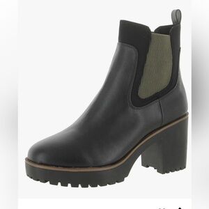 Chinese Laundry Good Day Fashion Black Heeled Boots with Chunky Platform